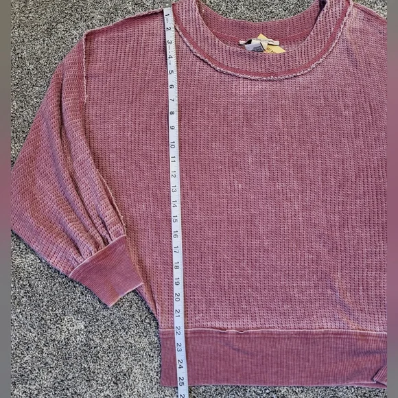 American Rag Pink Stretch Distressed Raw Edge Seams Size Small - Picture 12 of 15